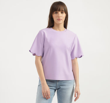 Regular Fit Round Neck Solid T-shirts