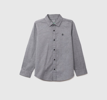 Boys Long Sleeve Check Shirt