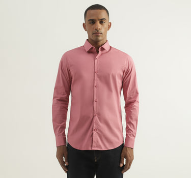 Mens Slim Fit Solid Shirt