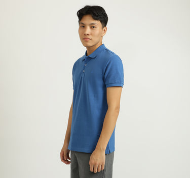 Basic Blue Polo T-Shirt