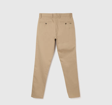 Cotton Mix Plain Slim Fit Trousers