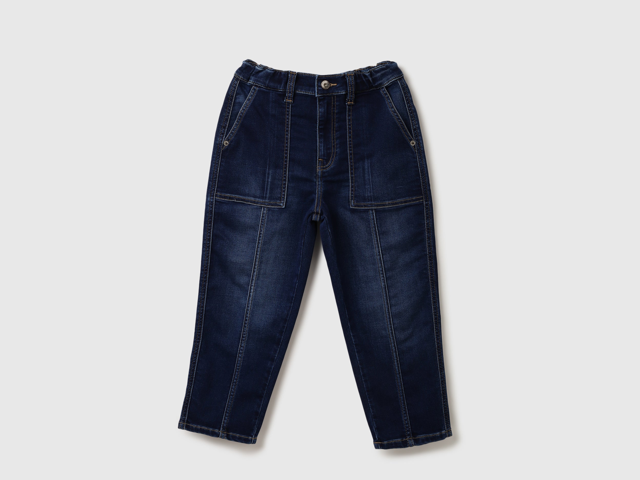 Boys Solid Balloon Fit Jeans