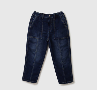 Boys Solid Balloon Fit Jeans