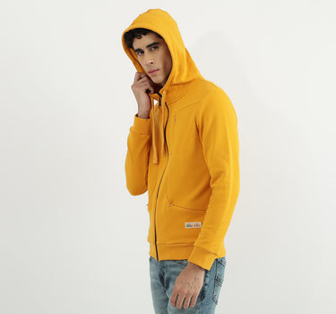 Men Solid Hooded Neck Sweatshirt