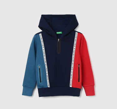 Boys Colorblock Hooded Sweatshirt