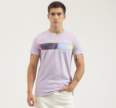 Regular Fit Round Neck Printed T-shirt