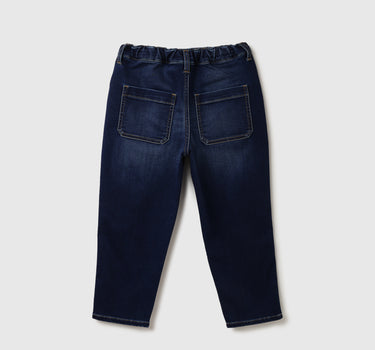 Boys Solid Balloon Fit Jeans