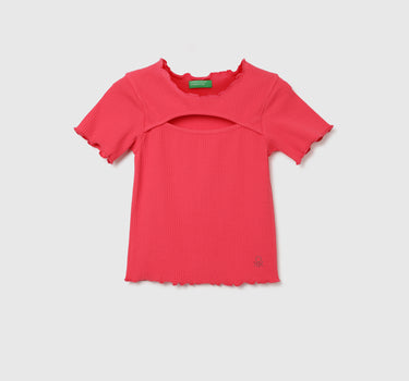 Regular Fit Round Neck Solid Top