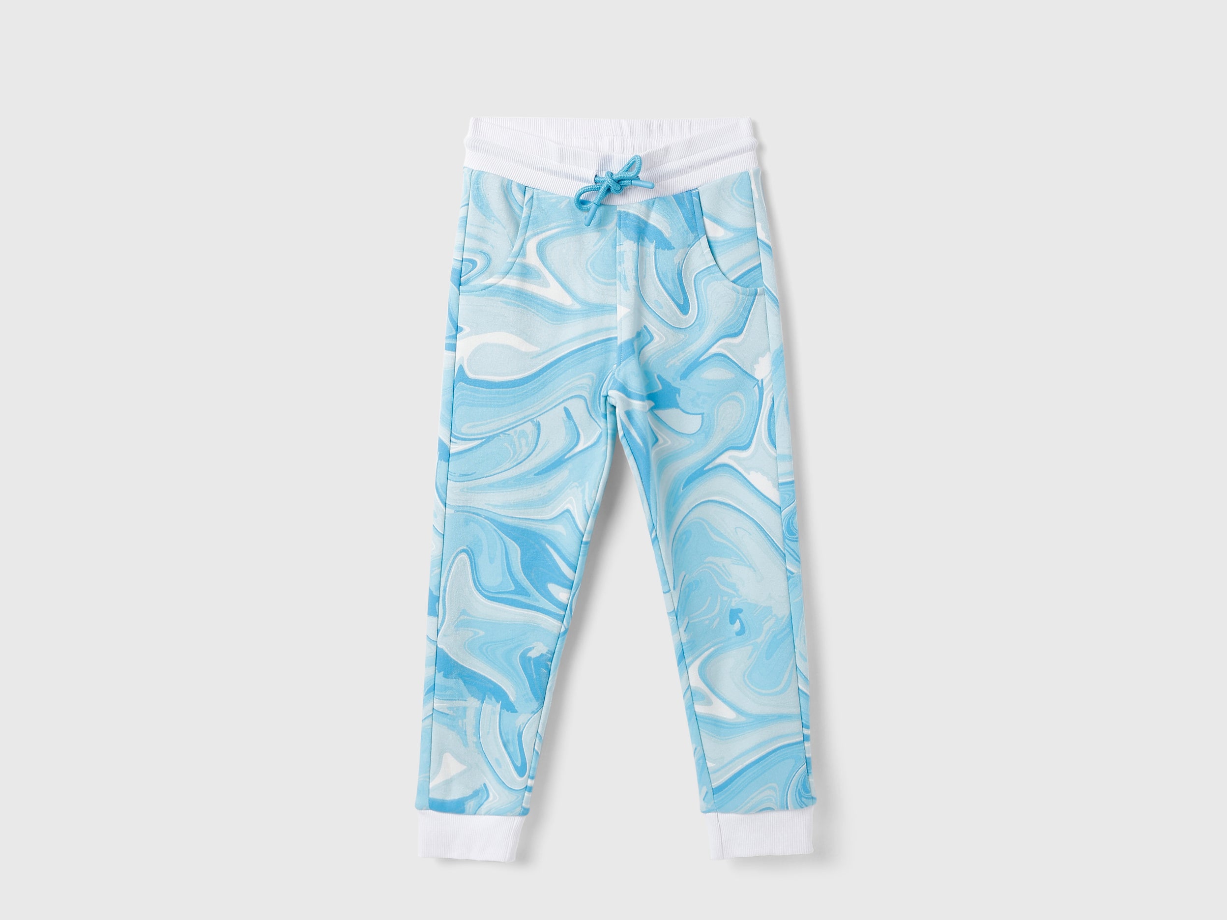 Boy's Regular Fit Abstract Print Track Pants