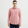 Men's Slim Fit Houndstooth Print Shirt