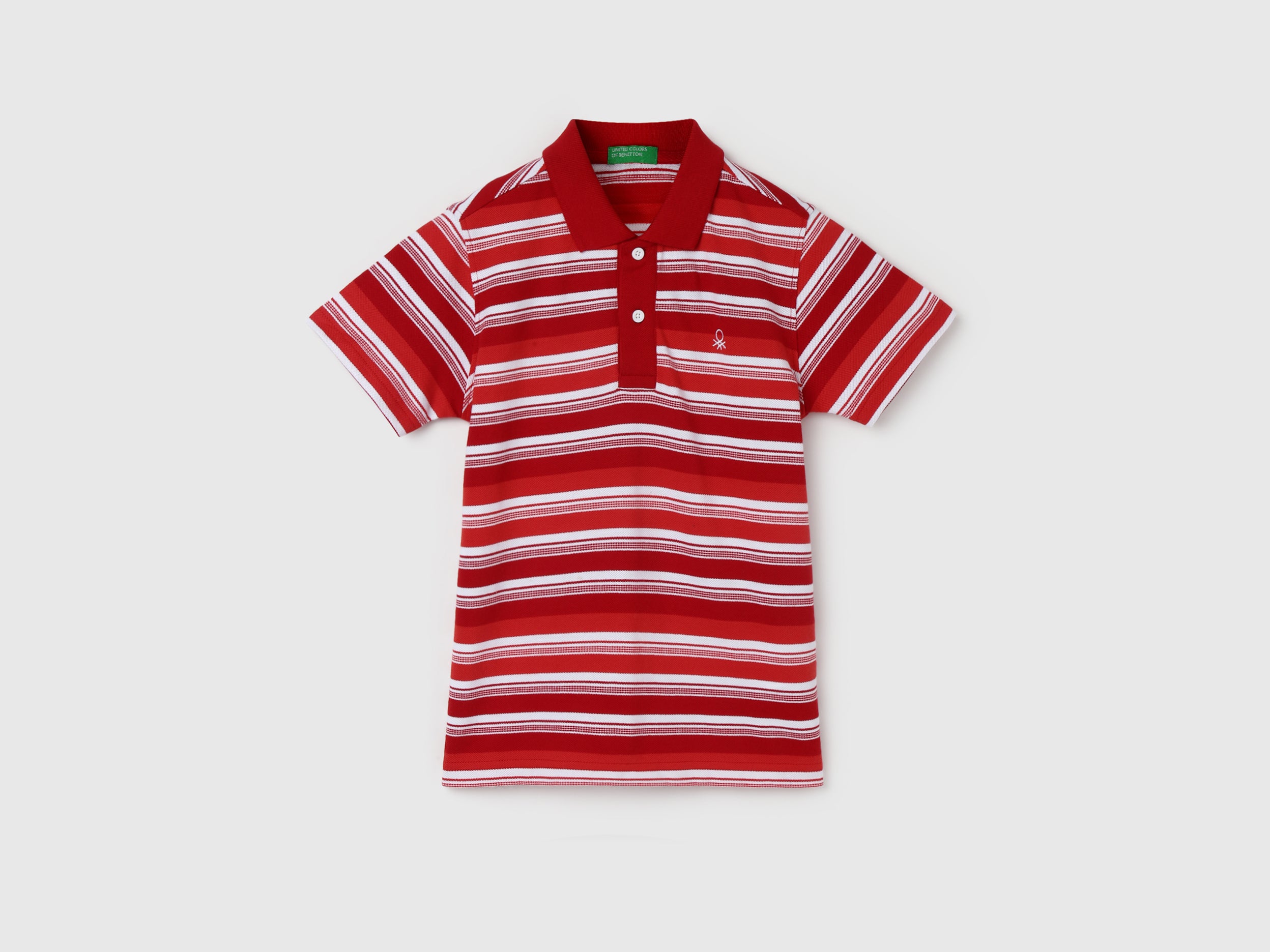 Boy's Regular Fit Polo Collar Striped Tshirts