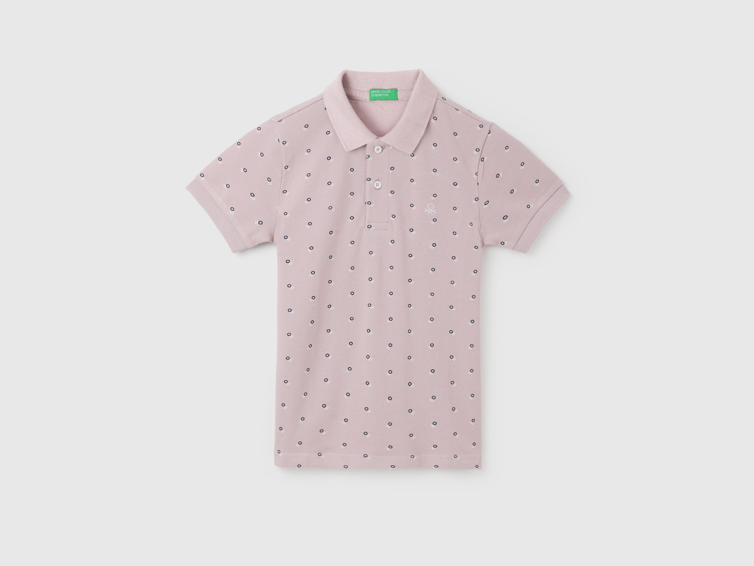 Regular Fit Polo Collar Printed T-Shirt