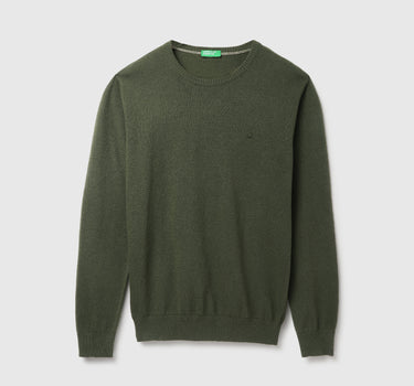 Men's Regular Fit Crew Neck Solid Sweater