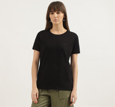 Regular Fit Round Neck Solid T-shirts