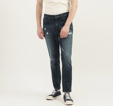 Men Solid Low Crotch Jeans