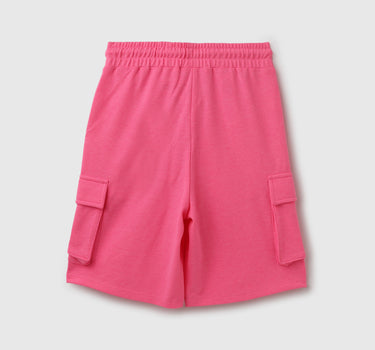 Solid Regular Fit Mid Rise Shorts