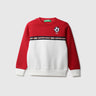 Boys Colorblocked Round Neck Sweatshirt