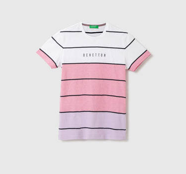 Men Striped Round Neck T-Shirt