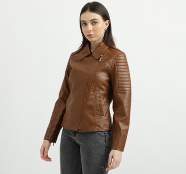 Women's Full Sleeves Biker Jacket