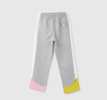 Girls Colorblock Regular Fit Trousers