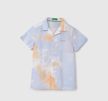 Regular Fit Spread Collar Tie & Dye Shirt