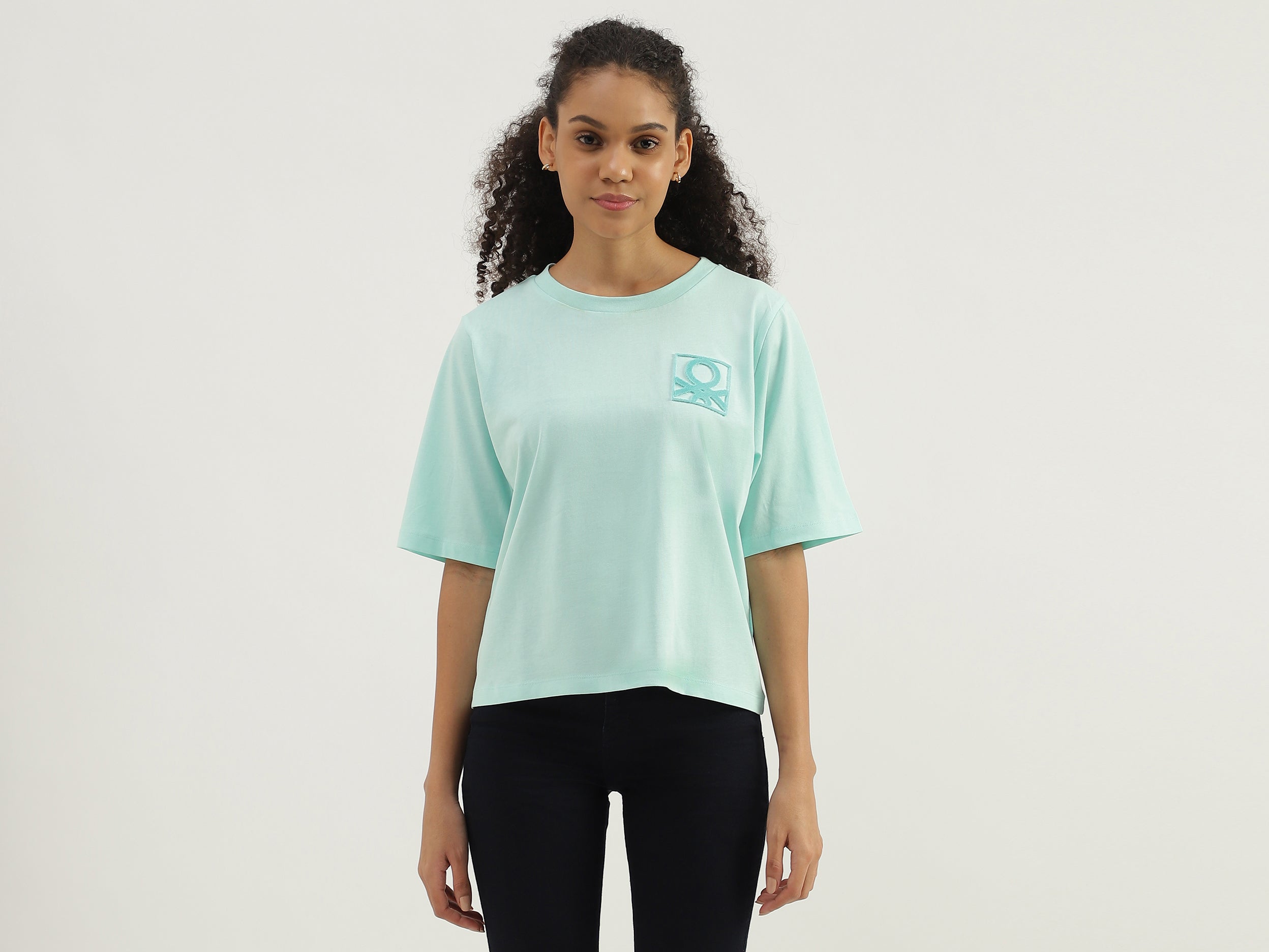 Round Neck Solid T-Shirt