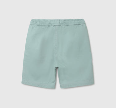 Boy's Solid Regular Fit Shorts with Drawstring Closure