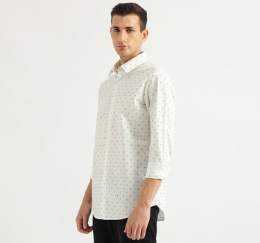 Men's Slim Fit Spread Collar Printed Shirts