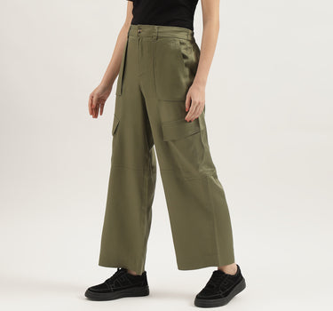 Solid Regular Fit Trousers