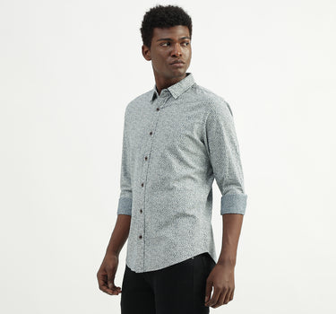 Cotton Printed Spread Collar Mens Shirts