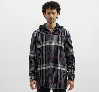 Regular Hooded Neck Checkered Shirts