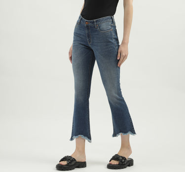 Women's Solid Bootcut Trousers