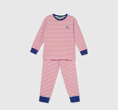 Regular Fit Full Sleeve Striped T-Shirt with Striped Jogger Nightsuit Set