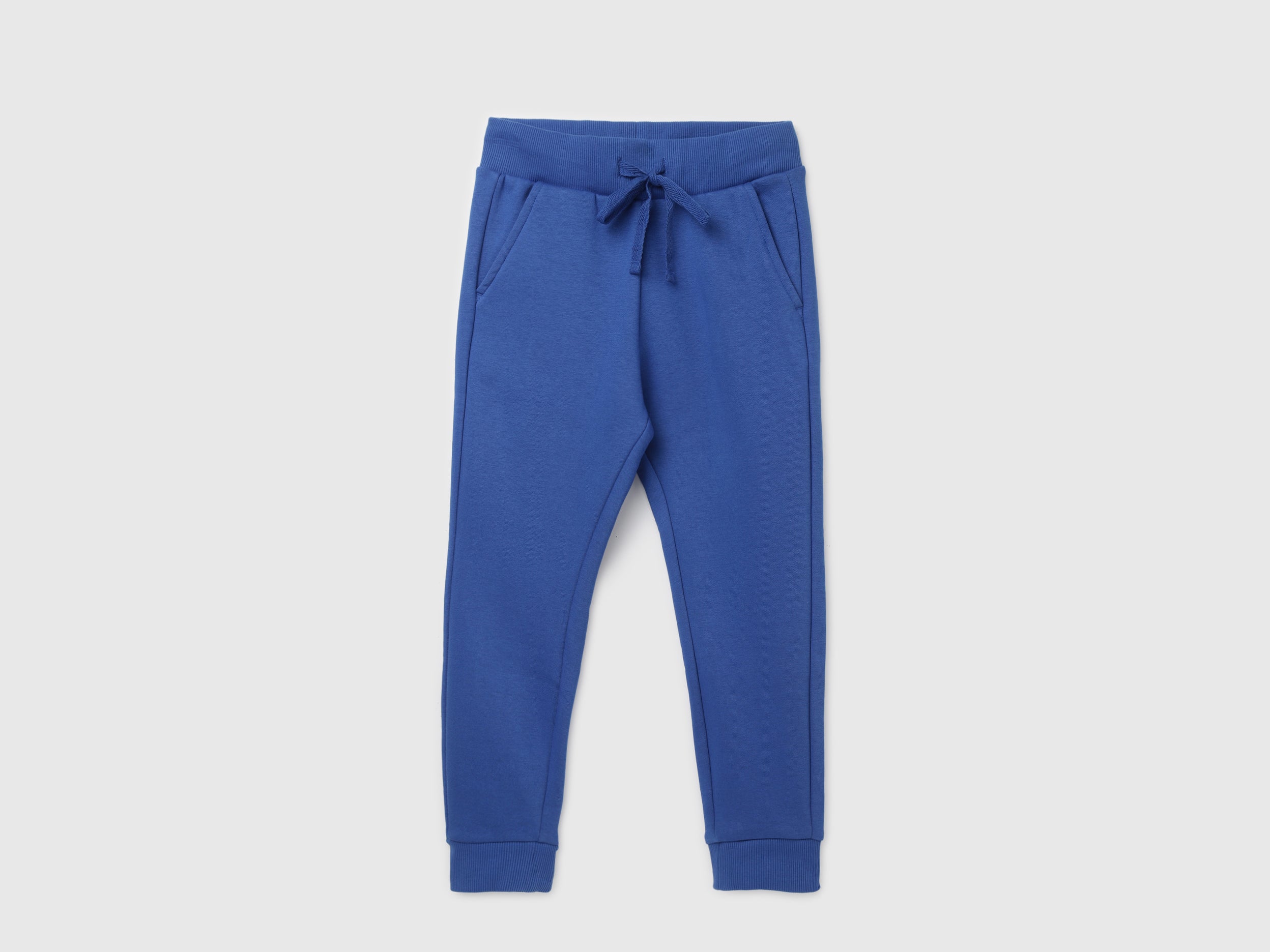 Boy's Solid Regular Fit Joggers with Drawstring Closure