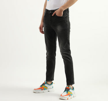 Men Solid Low Crotch Jeans