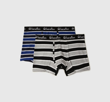 Pack of 2 Striped Low Rise Boxer Briefs