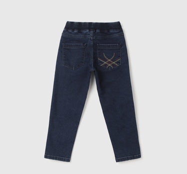 Boy's Solid Regular Fit Jeans