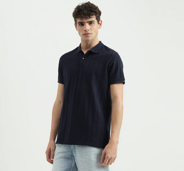 Regular Fit Polo Neck Striped T-Shirt