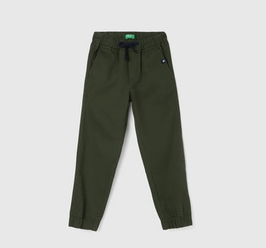 Boy's Solid Regular Fit Joggers