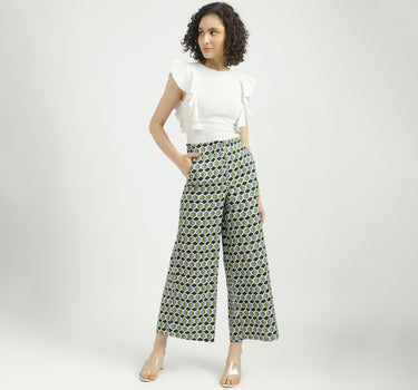 Women Printed Wide Leg Palazzo