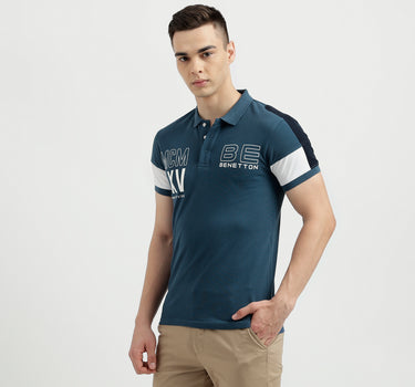 Men's Regular Fit Polo Neck T-Shirt