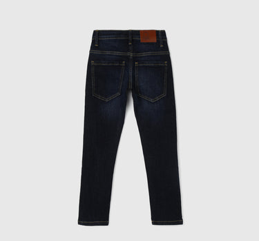 Boy's Solid Slim Fit Jeans