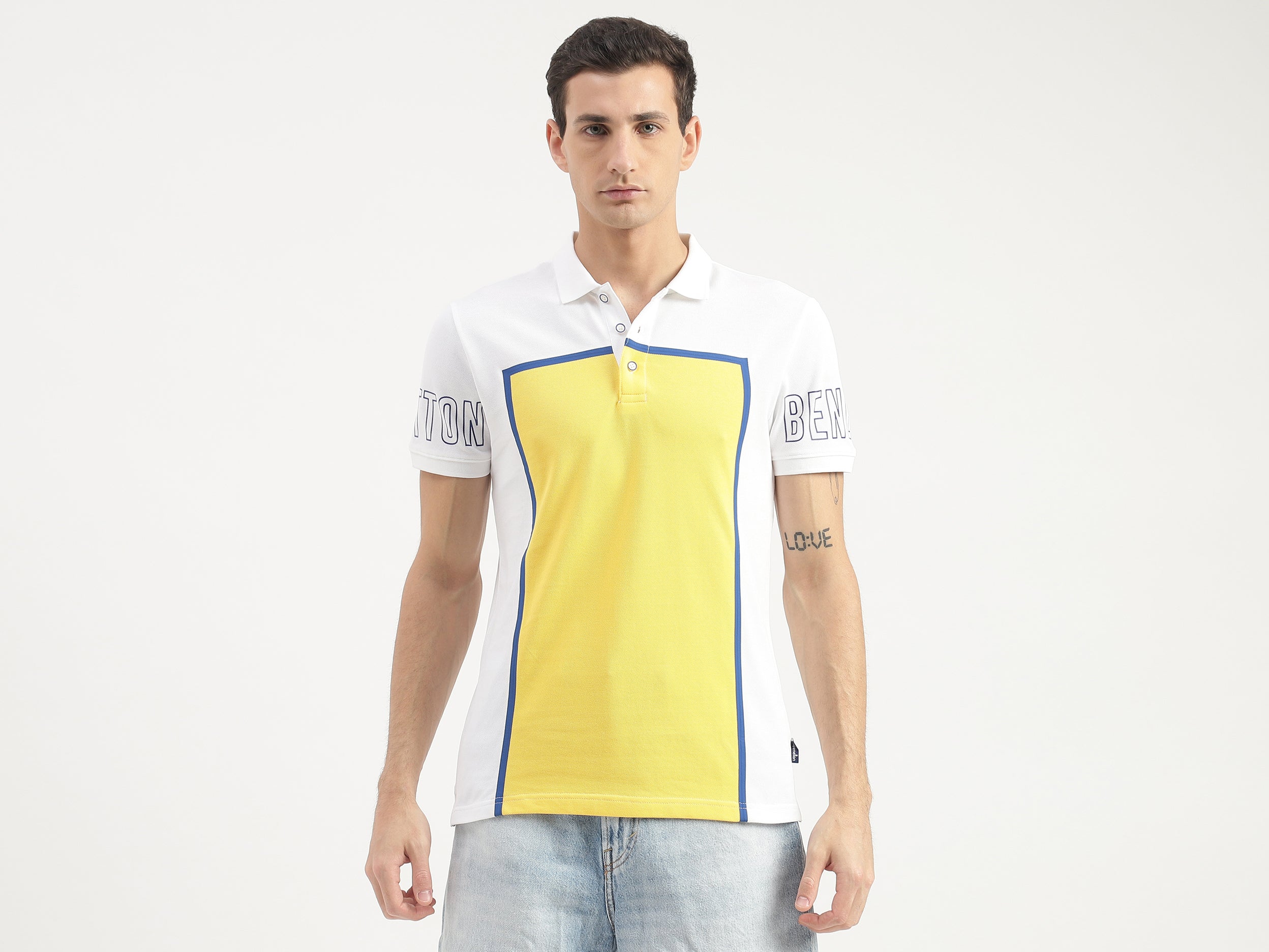 Frame Printed Polo T-Shirt