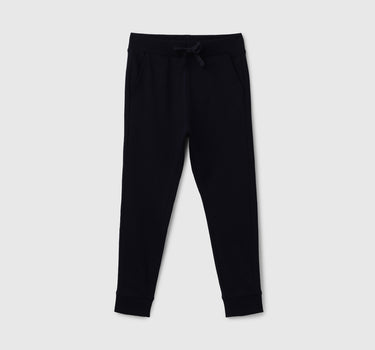 Solid Regular Fit Mid Rise Trackpants