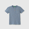 Regular-Fit Henley Collar Striped T-Shirt