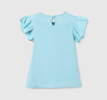 Girls Printed Round Neck T-Shirt