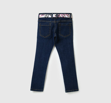 Girls Solid Slim Fit Jeans