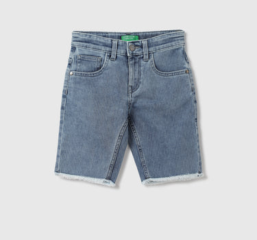 Boys Striped Regular Fit Shorts