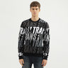 Men's Regular Fit Crew Neck Printed Sweater