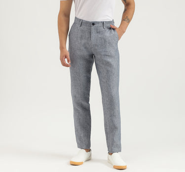 Solid Relaxed Fit Trousers